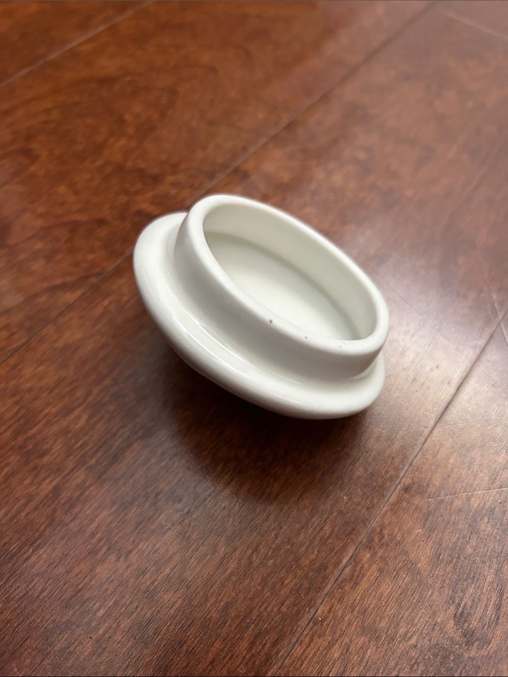 Gibson White Ceramic Lidded Jar with Subtle Embossed Fruit Detail - Picture 8 of 12
